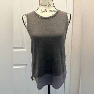 Apt. 9 Embellished Neckline Layer Tank Top